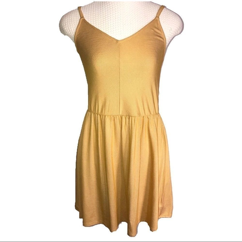 Universal Thread Mustard Yellow Skater Dress – Size Small